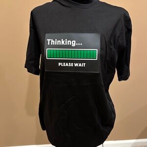 Black T-Shirt with Green Graphic